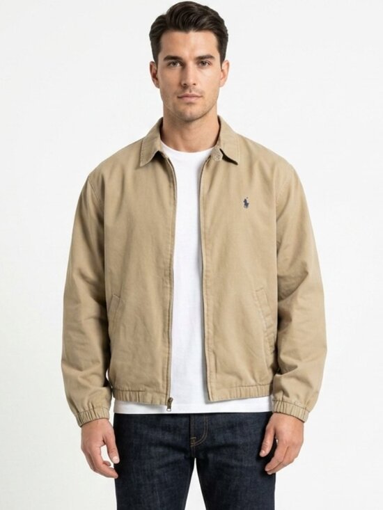 Polo Ralph Lauren Other - Vintage 80s POLO RALPH LAUREN Khaki Tan Harrington Jacket XL